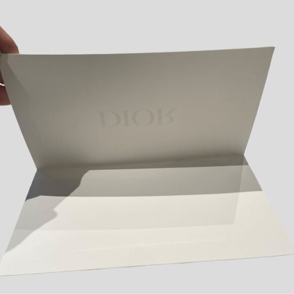 DIOR Christian Dior Gift Box Bundle Ribbon Box Card Tissue Paper NEW - Picture 7 of 10